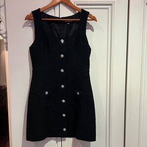 J.CREW SOPHIA CRYSTAL BUTTON DRESS